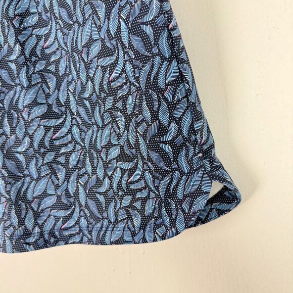 Peter Millar Leaf Print Golf Skort Athletic Blue Size Small S EUC - Picture 4 of 9